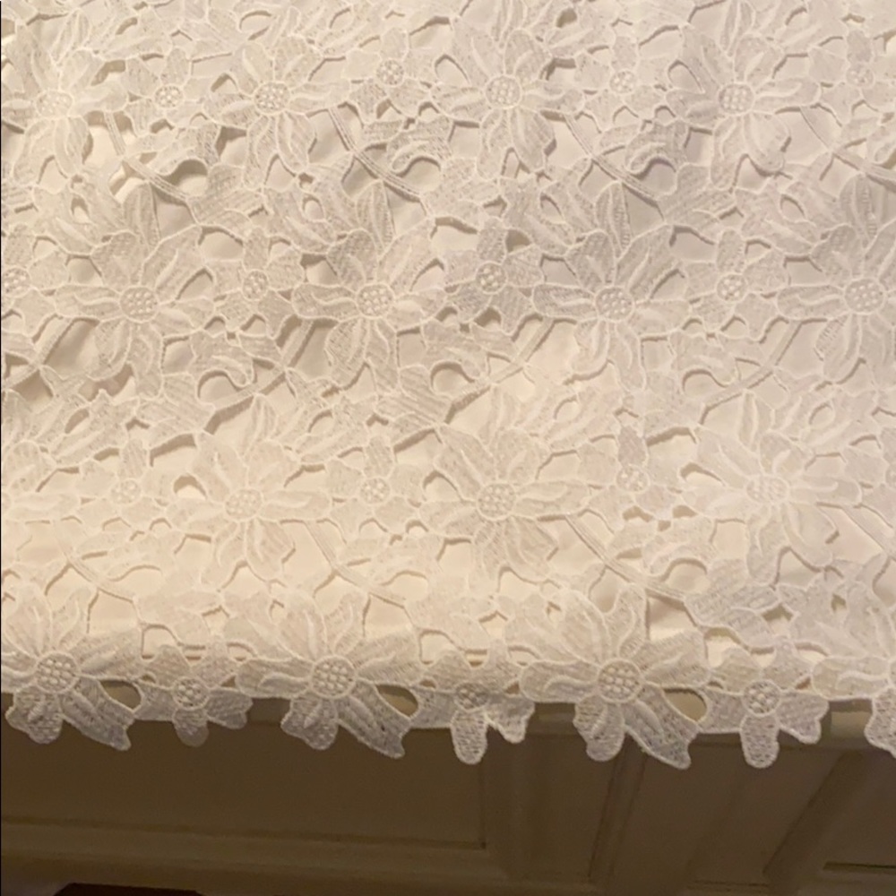 J Crew White lace shirt